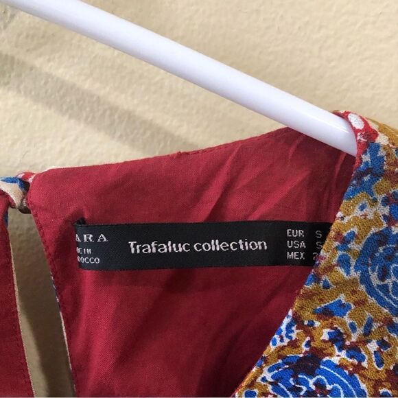 Zara Floral Cottage Boho Prairie Dress M - Picture 7 of 9